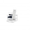 Tortuga Outdoor Portside Classic Wicker Rocking Chair 3pc Set  12