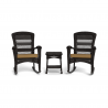Tortuga Outdoor Portside Plantation Wicker Rocking Chair 3pc Set 5