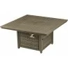 Paris 49" Square Fire Table - Lid Closed and Unlit - Paris 49" Square Fire Table - Lid Closed and Unlit