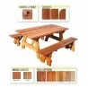 Picnic Table - Option Details - Picnic Table - Option Details