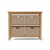 Anderson Teak Towel Console with 2 Shelves Table 006 - Anderson Teak Towel Console with 2 Shelves Table 006