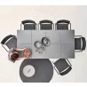 Cane-Line Pure Dining Table and chair set Top View - Cane-Line Pure Dining Table and chair set Top View