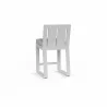 Newport Counter Stool in Cast Silver, No Welt - Back Side Angle - Newport Counter Stool in Cast Silver, No Welt - Back Side Angle
