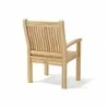 Anderson Teak Bahama Sahara 5-Pieces Bistro Table chair back view - Anderson Teak Bahama Sahara 5-Pieces Bistro Table chair back view