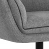 Sunpan Florelle Swivel Lounge Chair - Belfast Koala Grey - Seat Closeup Angle