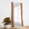 Sunpan Fontana Floor Mirror in Natural - Lifestyle