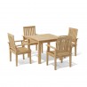 Anderson Teak Bahama Brianna 5-Pieces Dining Set 002