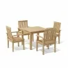 Anderson Teak Bahama Brianna 5-Pieces Dining Set 002 - Anderson Teak Bahama Brianna 5-Pieces Dining Set 002