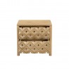 Moe's Home Collection Fulton Nightstand in Natural - Front with Opened Drawer