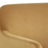 Sunpan Doreen Lounge Chair in Lux Moon Dust - Diamond Ocher - Closeup Top Angle
