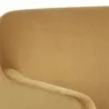 Sunpan Doreen Lounge Chair in Lux Moon Dust - Diamond Ocher - Closeup Top Angle - Sunpan Doreen Lounge Chair in Lux Moon Dust - Diamond Ocher - Closeup Top Angle
