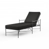 Provence Chaise Lounge in Spectrum Carbon w/ Self Welt - Front Side Angle