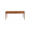 Greenington Erikka 110" Double-Leaves Extensible Dining Table, Amber, Front Angle