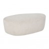 Sunpan Soraya Ottoman - Dove Cream - Front Angle