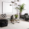 Sunpan Doreen Lounge Chair in Lux Brass - Diamond Mummy - Lifestyle