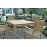 Anderson Teak Windsor 47" Square Table and 4 Wilshire Dining Armchair 3 - Anderson Teak Windsor 47" Square Table and 4 Wilshire Dining Armchair 3