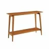Greenington Antares Console Table, Amber - Front Side Angle - Greenington Antares Console Table, Amber - Front Side Angle