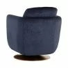 Sunpan Gilley Swivel Lounge Chair - Bergen Navy - Back Side Angle - Sunpan Gilley Swivel Lounge Chair - Bergen Navy - Back Side Angle