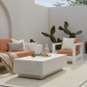 Sunset West Antique Stone Reactangle Coffee Table
