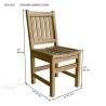 Sonoma Dining Chair- dimension - Sonoma Dining Chair- dimension