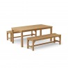 Anderson Teak Bahama Rectangular Dining Table and Hampton Backless Bench 2