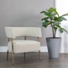 Sunpan Maestro Lounge Chair Dove Cream - Lifestyle