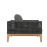 Sunpan Salerno Armchair - Gracebay Grey - Side Angle