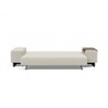 Innovation Living Grand Deluxe Excess Lounger Sofa in Mixed Dance Natural - Front and Folded