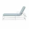 Bristol Chaise in Canvas Skyline w/ Self Welt - Side Angle - Bristol Chaise in Canvas Skyline w/ Self Welt - Side Angle