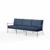 Provence Sofa in Spectrum Indigo w/ Self Welt - Front Side Angle - Provence Sofa in Spectrum Indigo w/ Self Welt - Front Side Angle
