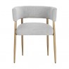 Sunpan Maestro Dining Armchair Belfast Heather Grey - Front Angle