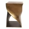 Moe's Home Collection Twist Accent Table - Brass - Front Angle - Moe's Home Collection Twist Accent Table - Brass - Front Angle