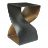 Moe's Home Collection Twist Accent Table - Black - Front Side Angle