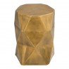 Moe's Home Collection Quintus Accent Table - Antique Brass - Front Top Angle