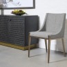 Sunpan Dionne Dining Chair in Monument Pebble - Lifestyle