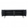 Moe's Home Collection Fishbone Sideboard - Front Opened Angle