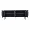 Moe's Home Collection Fishbone Sideboard - Front Opened Angle - Moe's Home Collection Fishbone Sideboard - Front Opened Angle