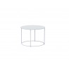Bellini Lucy Round Coffee Table 24'' White - Front Angle