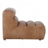 Moe's Home Collection Ramsay Leather Slipper Chair - Tan - Side Angle