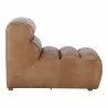 Moe's Home Collection Ramsay Leather Slipper Chair - Tan - Side Angle - Moe's Home Collection Ramsay Leather Slipper Chair - Tan - Side Angle