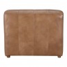 Moe's Home Collection Ramsay Leather Chaise - Tan - Back Angle