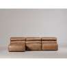Moe's Home Collection Ramsay Leather Chaise - Tan - Lifestyle