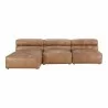 Moe's Home Collection Ramsay Signature Modular Sectional - Tan - Front View - Moe's Home Collection Ramsay Signature Modular Sectional - Tan - Front View