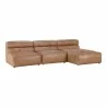 Moe's Home Collection Ramsay Signature Modular Sectional - Tan - Front Side Angle - Moe's Home Collection Ramsay Signature Modular Sectional - Tan - Front Side Angle
