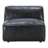 Moe's Home Collection Luxe Slipper Chair -Antique Black - Front