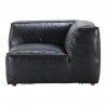 Moe's Home Collection Luxe Corner Chair - Antique Black - Side