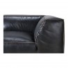 Moe's Home Collection Luxe Corner Chair - Antique Black - Side Close-Up