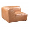 Moe's Home Collection Luxe Corner Chair - Tan - Angle