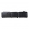 Moe's Home Collection Luxe Lounge Modular Sectional Antique Black - Back Angle