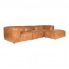 Moe's Home Collection Luxe Lounge Modular Sectional - Tan - Front Side Angle